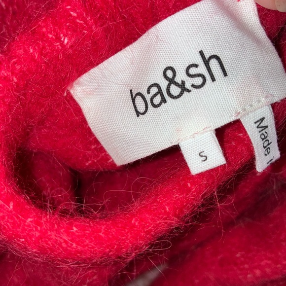 BA&SH Alpaca Blend Pullover Crew Neck Sweater Open Back Size Small - Picture 8 of 9